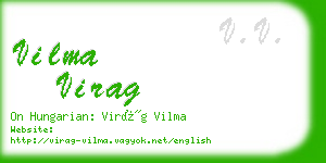 vilma virag business card